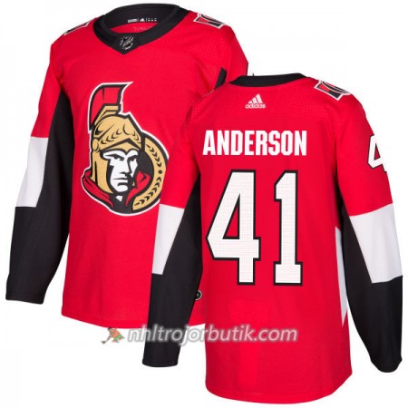 Män Ishockey Ottawa Senators Tröja Craig Anderson 41 Adidas 2017-2018 Röd Authentic Män Ishockey Ottawa Senators Tröja Craig Anderson 41 Adidas 2017-2018 Röd Authentic